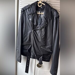 Joe's Jeans Black Leather Performance Jacket